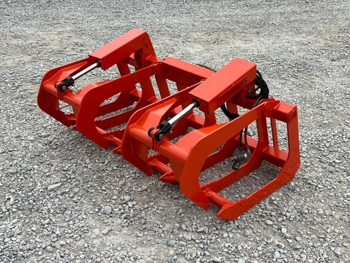 Dual cylinder root grapple - root,